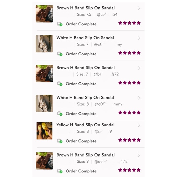 Orange H Band Slip On Sandal - Picture 12 of 13